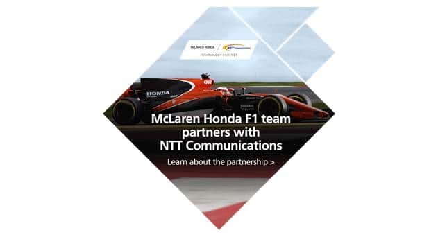 McLaren-Honda to Adopt SDx Solutions from NTT Com