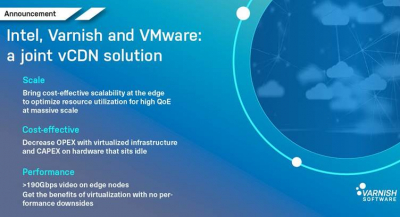 Varnish Software Partners with Intel and VMWare for New Virtual CDN Solution