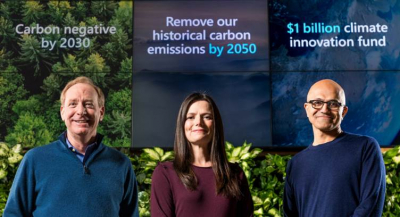 Microsoft Aims to be Carbon Negative by 2030