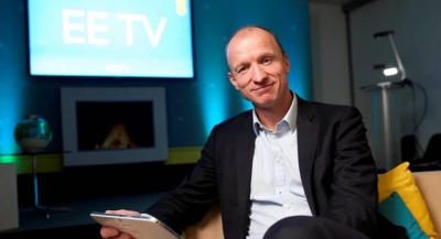 Olaf Swantee CEO of EE showcasing EE TV