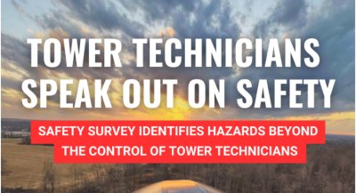 CWA Survey Reveals 65% of Tower Technicians Have Witnessed Injury of a Coworker