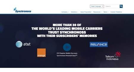 Synchronoss Cloud-based Mobile Content Transfer Solution Hits 1 Million Devices
