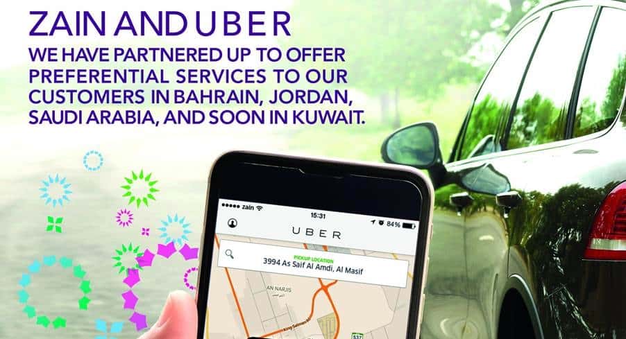 Zain Group Partners with Uber Across the Middle East