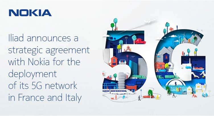 France&#039;s Iliad Group Selects Nokia for 5G Rollout in France and Italy in 2020