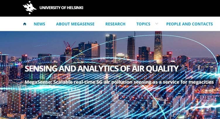 Elisa, University of Helsinki Partner for Real-Time 5G Air Pol­lu­tion Sens­ing as a Ser­vice for Mega­cit­ies