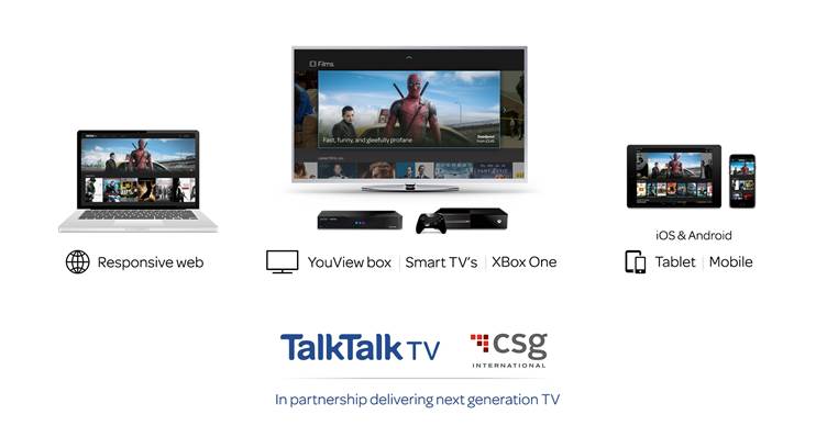 CSG Powers TalkTalk’s TV Platform for UK&#039;s First-ever Netflix Bundling