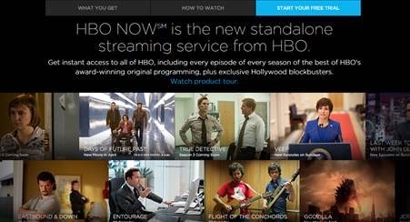HBO NOW Pay-TV Available Directly Online via Apple and Optimum