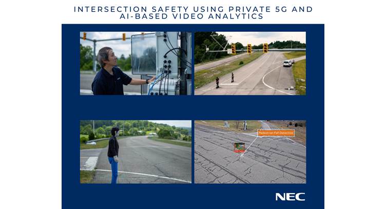 NEC, VTTI Demo Intersection Safety Using Private 5G and AI-based Video Analytics