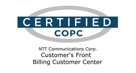 NTT Com Customer Centers Certified Under International COPC CSP Standard