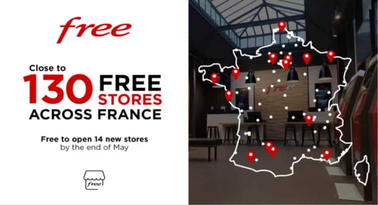 French Operator Free Opens 14 New Customer Stores across France