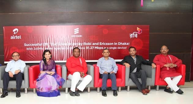 Robi Axiata, Ericsson Test HD TV and Video Conferencing in LTE Trial in Dhaka