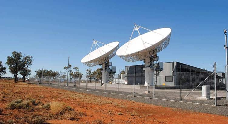 Sky Muster satellite ground station in Bourke, New South Wales