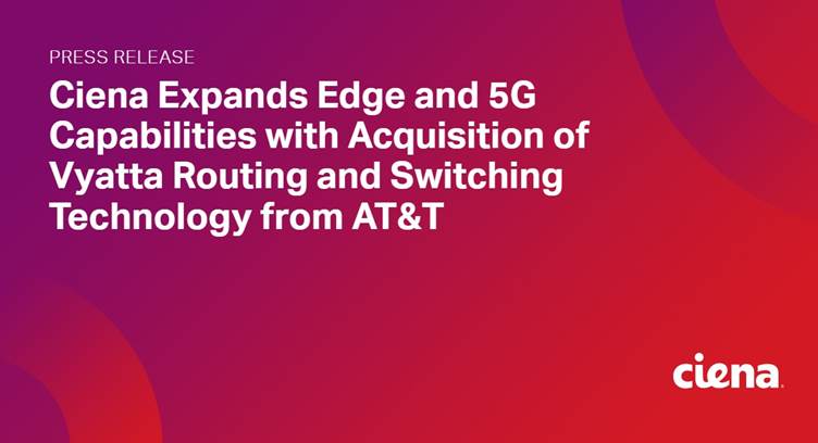 Ciena Acquires Vyatta Routing and Switching Technology from AT&amp;T