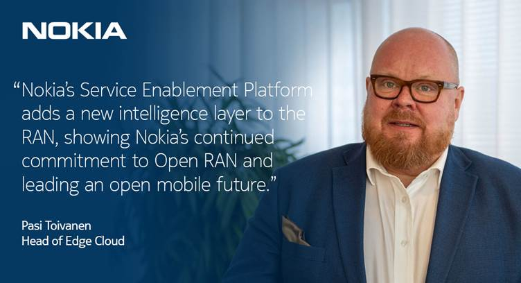 Nokia Intros Service Enablement Platform to Deliver Programmability, AI and ML for Open RAN