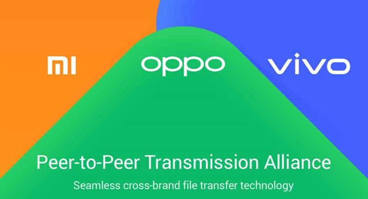 OPPO, vivo and Xiaomi Partner to Form Peer-to-Peer Transmission Alliance
