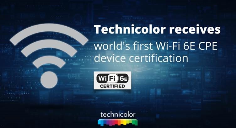 Technicolor Claims World’s First Wi-Fi 6E CPE Device Certification