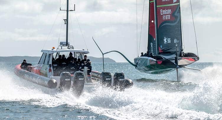 Spark NZ Trials 5G Service on the Water for Emirates Team New Zealand