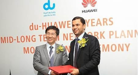 UAE&#039;s du Signs 3 Years Wireless Network Insights Project with Huawei