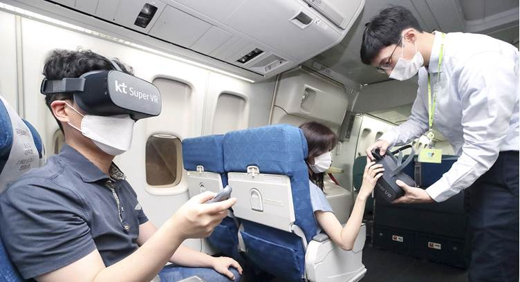 S. Korea’s KT to Develop In-Flight VR Service