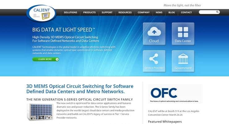 CALIENT Joins Center for Integrated Access Networks (CIAN) to Advance Optical Circuit Switching in Data Center and Metro Networks