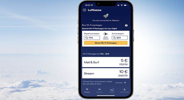 Deutsche Telekom Develops In-flight WiFi App for Lufthansa
