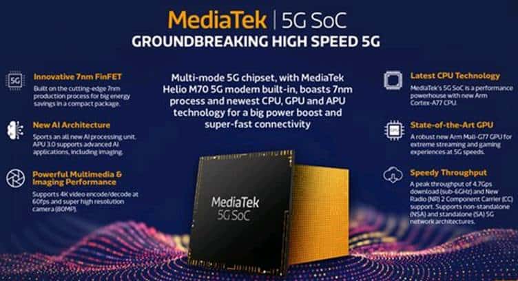 MediaTek Unveils New 5G SoC for First Wave of High-end 5G Smartphones