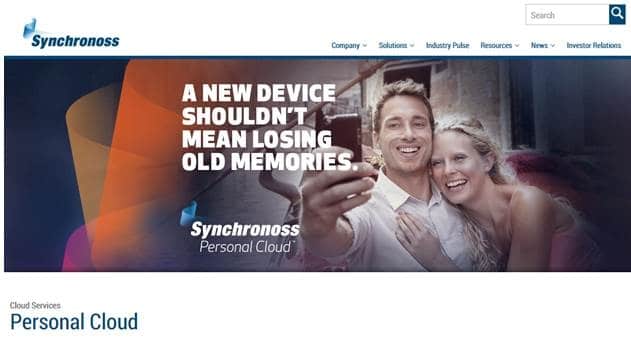 Synchronoss Personal Cloud Solution HPE Helion Ready