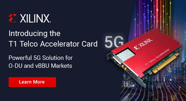 Xilinx Launches T1 Telco Accelerator Card for Growing 5G O-RAN Virtual Baseband Unit Markets
