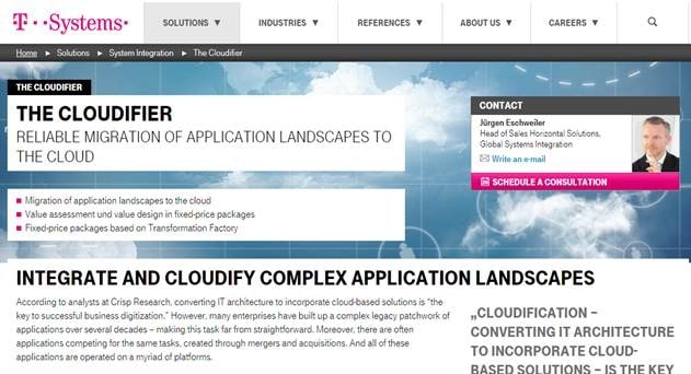 T-Systems&#039; Cloudifier Program Helps Enterprises to Migrate to Cloud