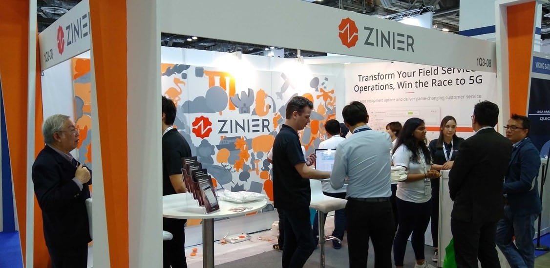 Zinier&#039;s Booth at CommunicAsia 2019