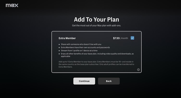 Max Ropes in New Subscribers via Extra Member Add-On for $7.99