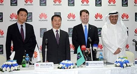 Zain Saudi Partners Huawei to Launch LTE-Advanced 150Mbps Service