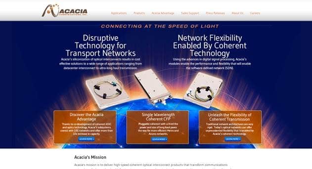 Optical Networking Startup Acacia Files for $125M IPO