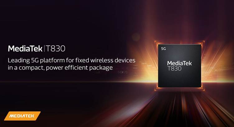MediaTek Unveils T830 Platform for 5G FWA Routers and Mobile Hotspots CPE