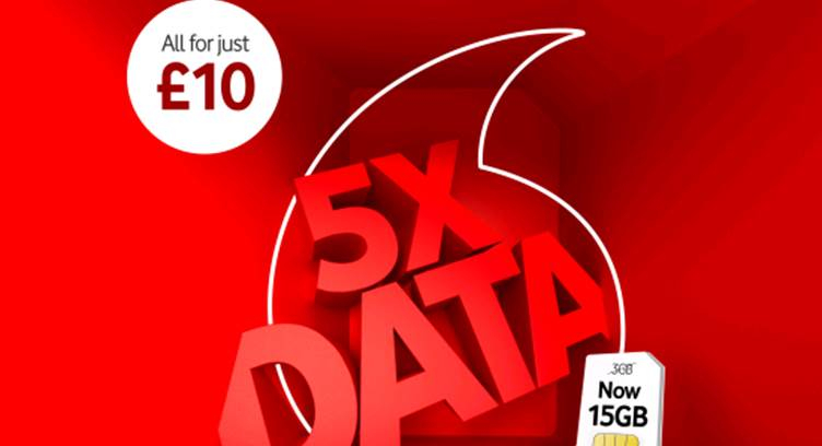 Vodafone UK Gives 5x More Data with its Limited Time PAYG Offer