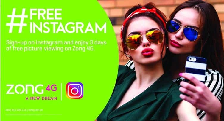 Pakistan&#039;s Zong 4G Enables Prepaid Subscribers to Sign Up on Instagram
