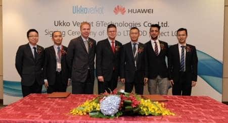 Ukko Networks, Huawei Demo TDD LTE-A Carrier Aggregation (CA) with Peak Throughput of 507Mbps