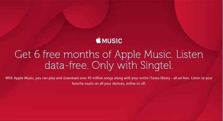 Singtel Adds Apple Music to Premium Data-free Streaming Service