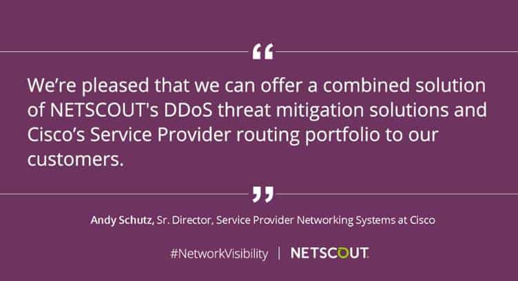 NETSCOUT’s DDoS Threat Mitigation Solutions Now Available Through Cisco Global Price List