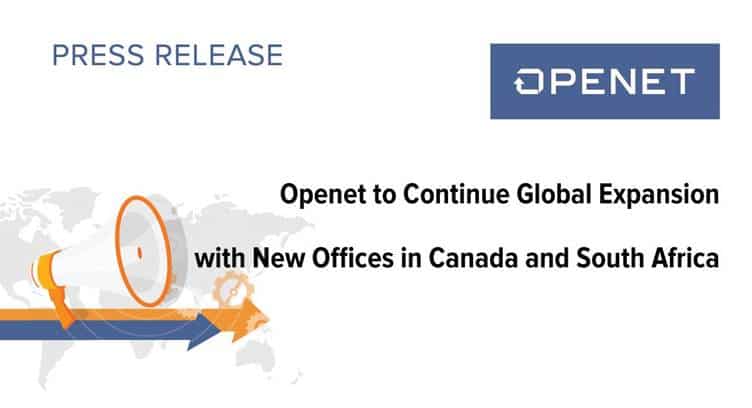 Openet Opens New Offices in Canada and South Africa to Better Meet Global Demand for Digital BSS Portfolio