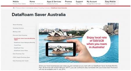 Singtel Launches DataRoam Saver Australia 1GB Monthly Plan with Data Roaming Usage Alerts