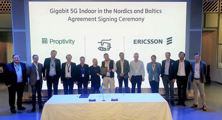 Proptivity, Ericsson Unveil Europe’s First Neutral Host 5G Network for Indoor Coverage