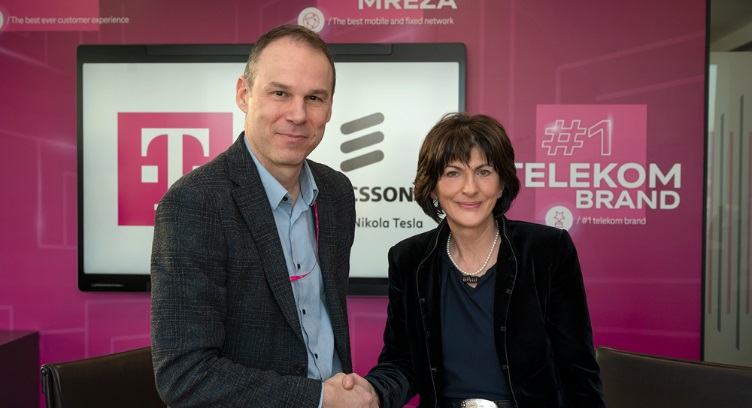 Gordana Kovačević, president of Ericsson Nikola Tesla and Kostas Nebis, Hrvatski Telekom CEO