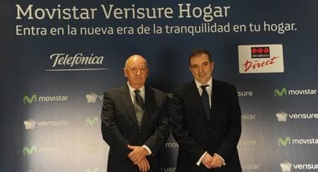 Luis Gil, President of Business Development and Expansion of the SECURITAS DIRECT Group, and  Luis Miguel Gilpérez, President of Telefónica España