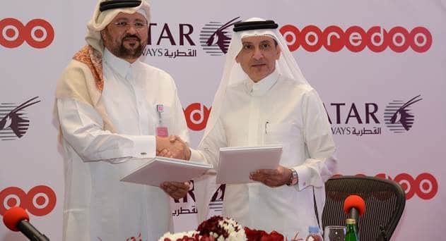 Ooredoo Sponsors Free In-Flight WiFi Service on Qatar Airways
