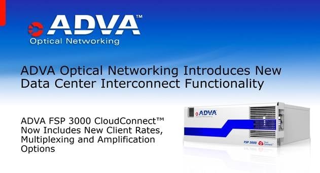 ADVA Intros New Open Data Center Interconnect Optical Layer