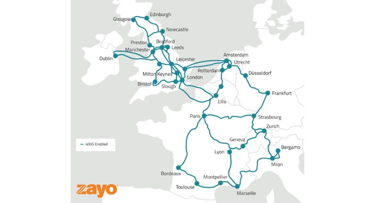 Zayo Enhances Connectivity Through 400G Network Expansion Across Europe