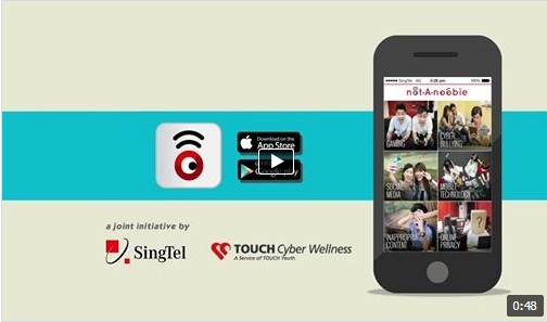 Singtel Launches notAnoobie, Cyber Wellness Mobile App