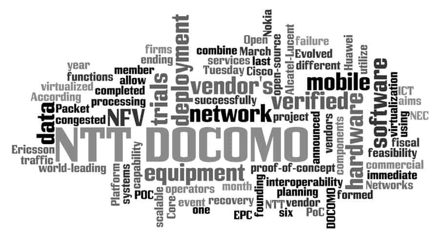 DOCOMO Completes Multi-Vendor NFV Trial with Alcatel, Cisco, Ericsson, Huawei, NEC &amp; Nokia